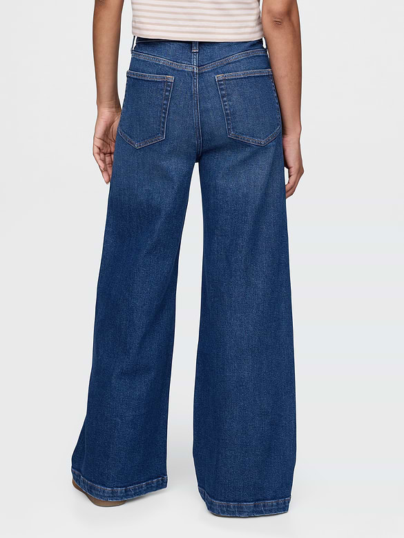 Extra High Rise Stride Wide-Leg Jeans
