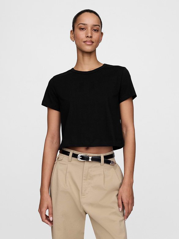 Organic Cotton VintageSoft Crop T-Shirt