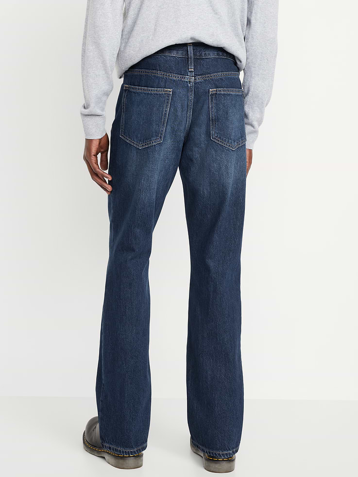 Image number 2 showing, Structured Straight Non-Stretch Jeans