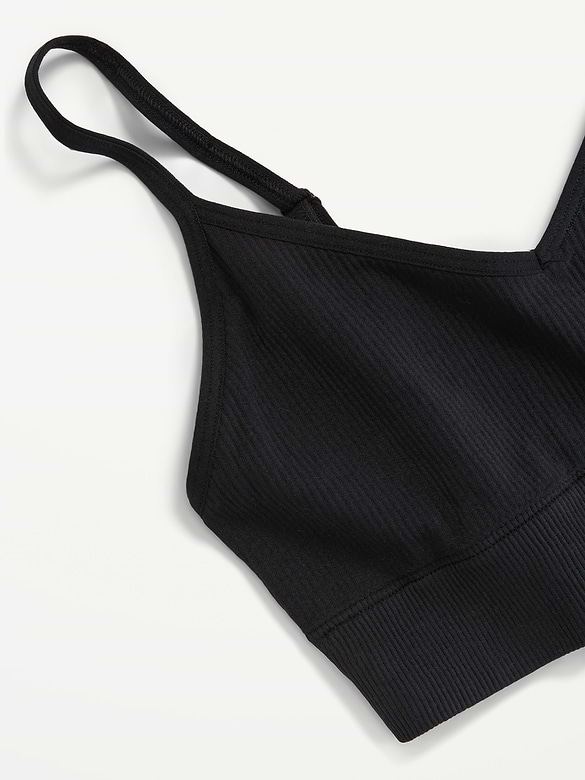 Seamless Ribbed Longline Bra