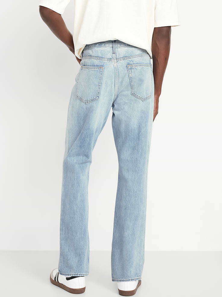Image number 2 showing, Structured Straight Non-Stretch Jeans