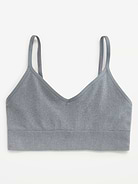 Image number 4 showing, Seamless Ribbed Longline Bra