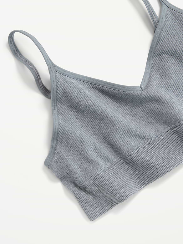 Seamless Ribbed Longline Bra