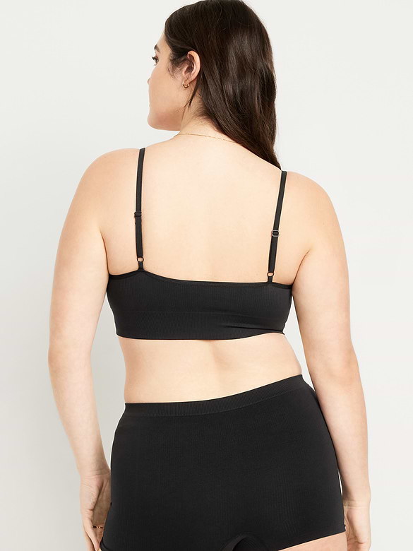 Seamless Ribbed Longline Bra