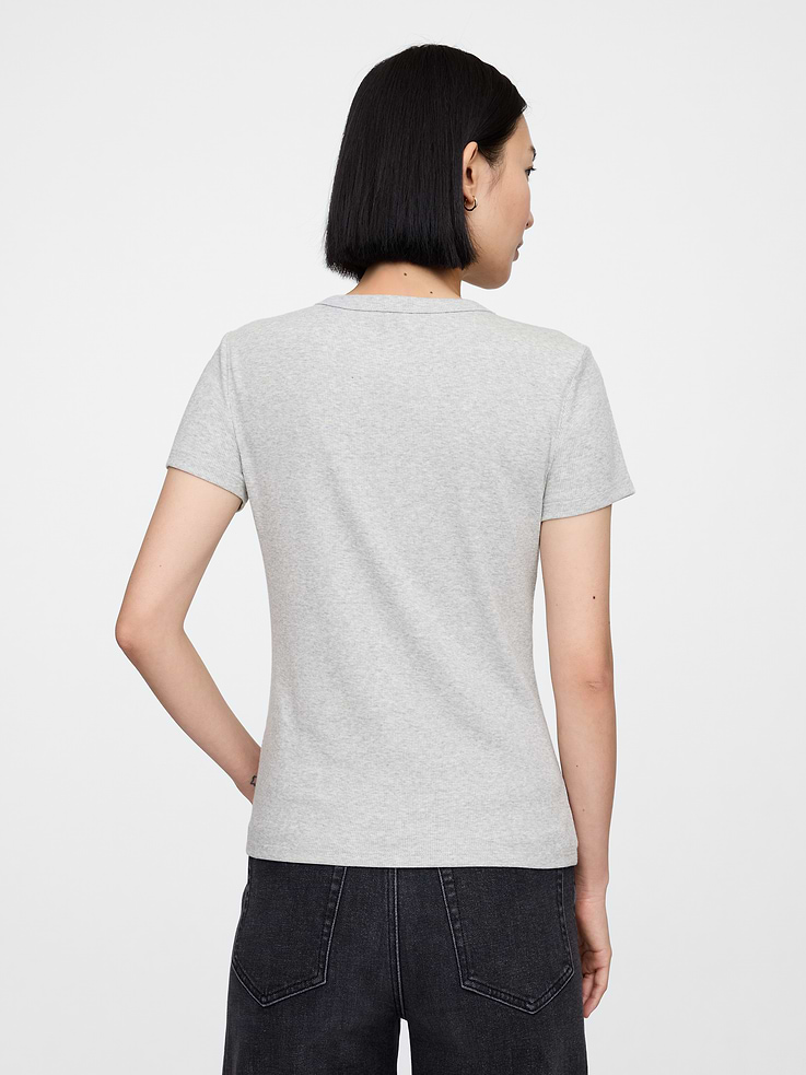 Image number 2 showing, Ribbed Crewneck T-Shirt