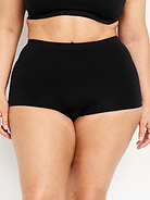 Image number 5 showing, Mid-Rise Seamless Ribbed Boyshort Underwear