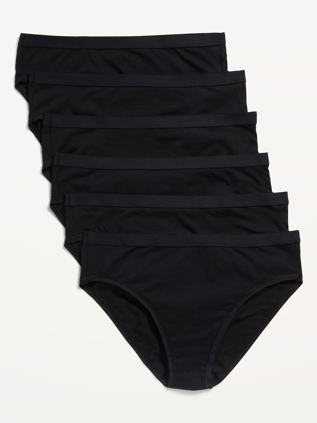 Image number 1 showing, High-Waisted Everyday Cotton Underwear 6-Pack