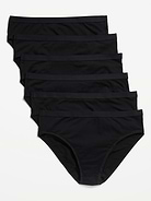 Image number 1 showing, High-Waisted Everyday Cotton Underwear 6-Pack