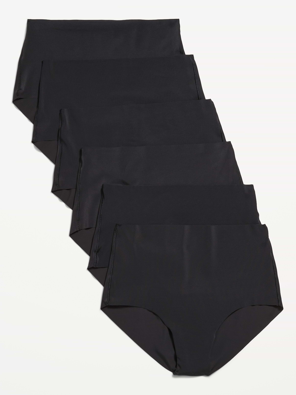Image number 1 showing, High-Waisted No-Show Brief Underwear 6-Pack