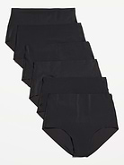 Image number 1 showing, High-Waisted No-Show Brief Underwear 6-Pack