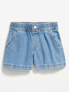 Image number 1 showing, Pull-On Jean Shorts for Toddler Girls