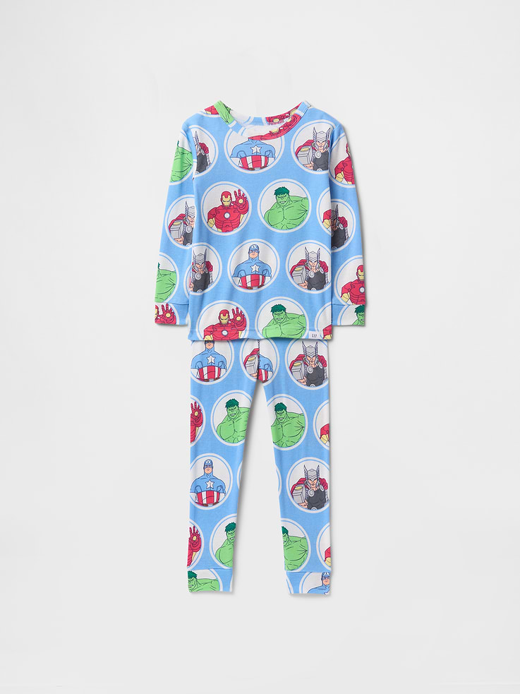 Image number 1 showing, Baby & Toddler Marvel Organic Brushed Cotton PJ Set