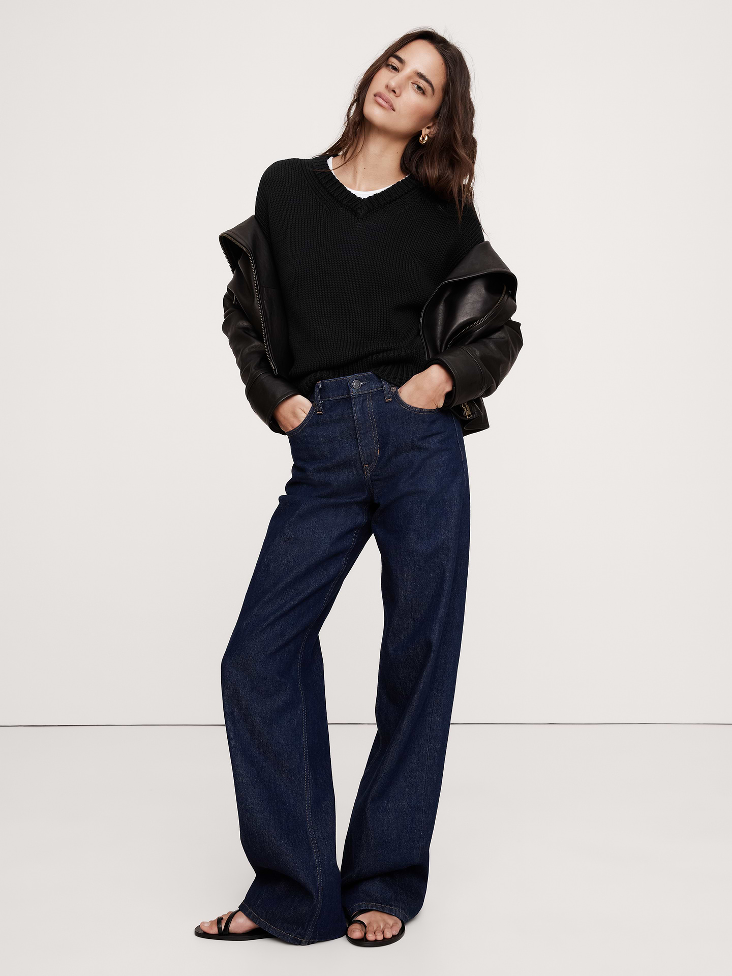 Image number 1 showing, Cotton V-Neck Sweater