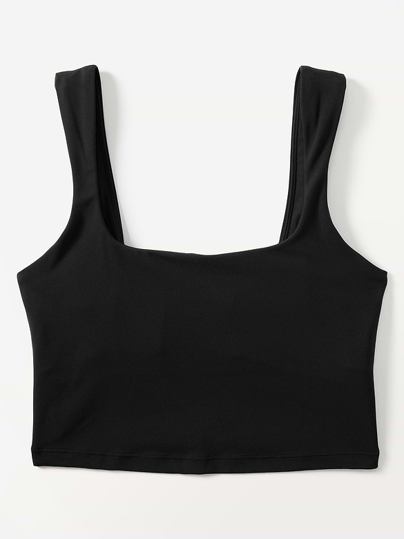 Transcend Square Neck Crop Sports Bra A-C