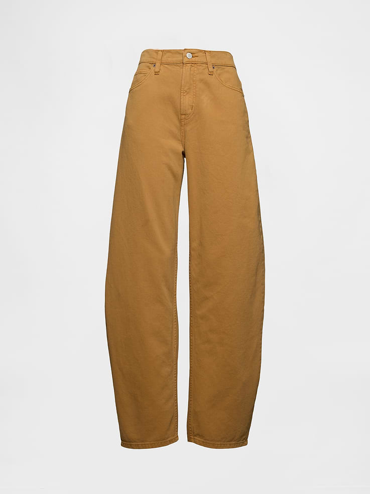 Image number 7 showing, High Rise Barrel Jeans