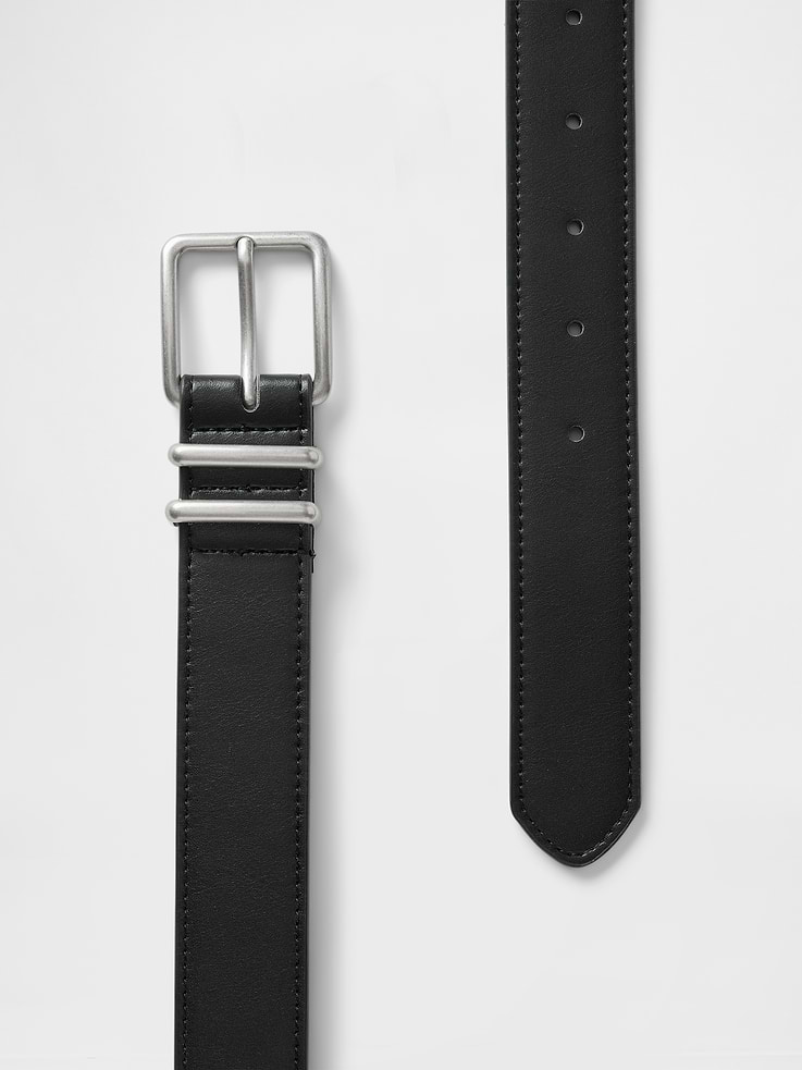 Image number 3 showing, Skinny Vegan-Leather Belt
