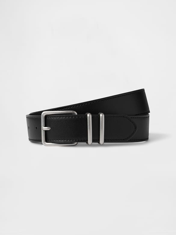 Skinny Vegan-Leather Belt