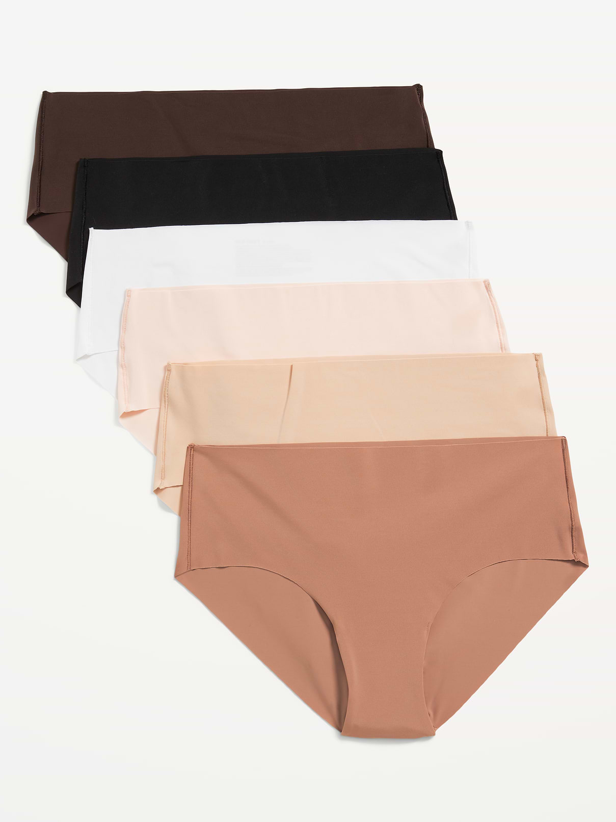 Image number 1 showing, Low-Rise No-Show Hipster Underwear 6-Pack