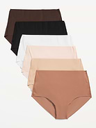 Image number 1 showing, High-Waisted No-Show Brief Underwear 6-Pack