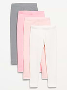 L'image numéro 1 présente Legging côtelé pour toute-petite fille (paquet de 4)