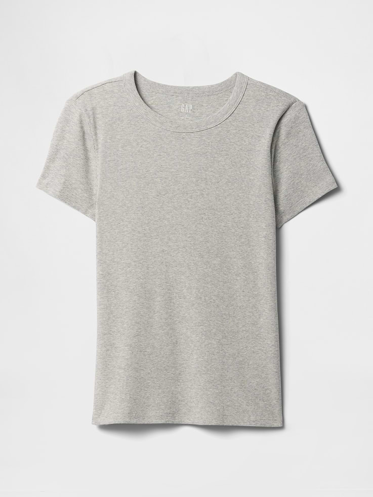 Image number 5 showing, Ribbed Crewneck T-Shirt