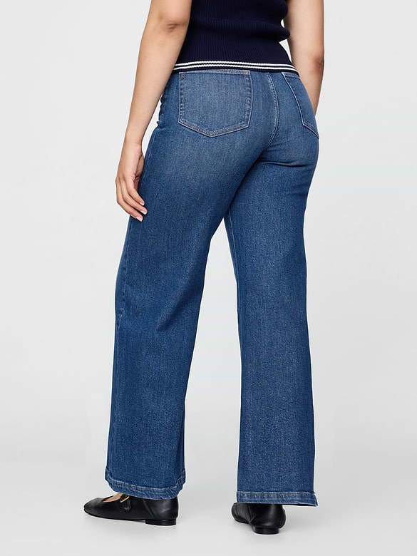 Extra High Rise Stride Wide-Leg Jeans
