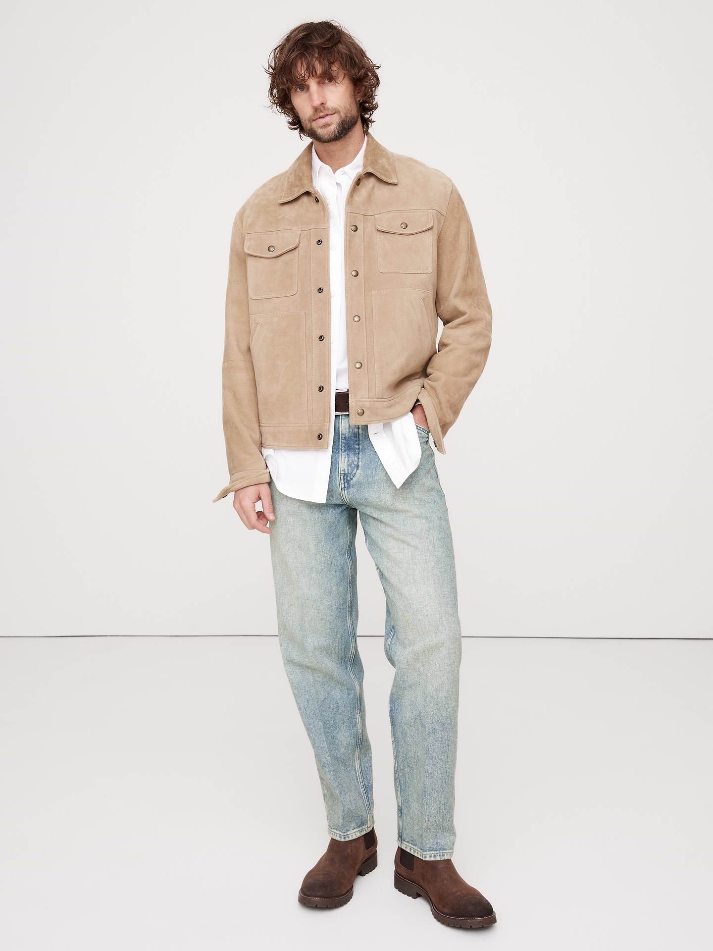 Image number 1 showing, Vintage Straight Tailored Jean