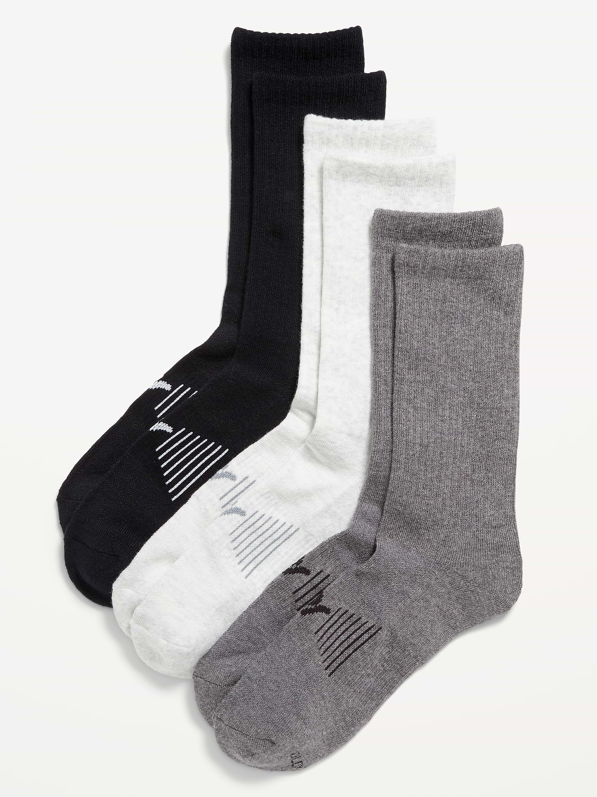 Image number 1 showing, Athletic Crew Socks 3-Pack for Women