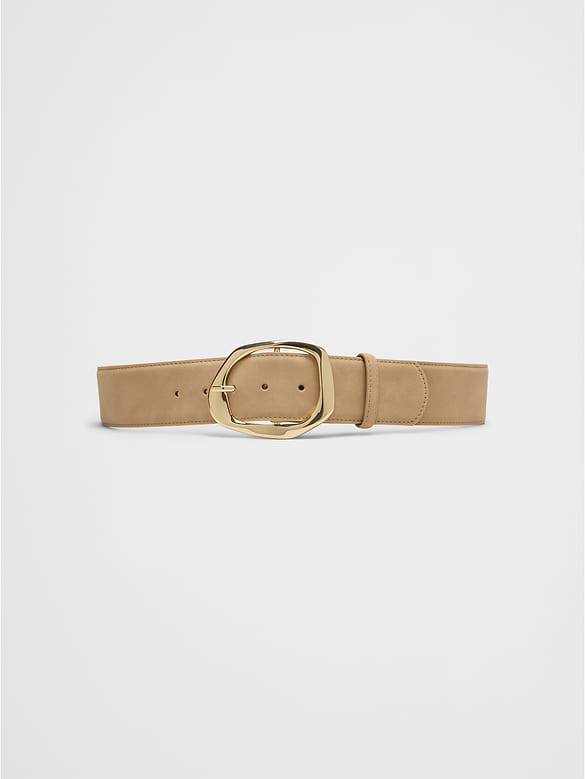 Vegan Suede Buckle Belt