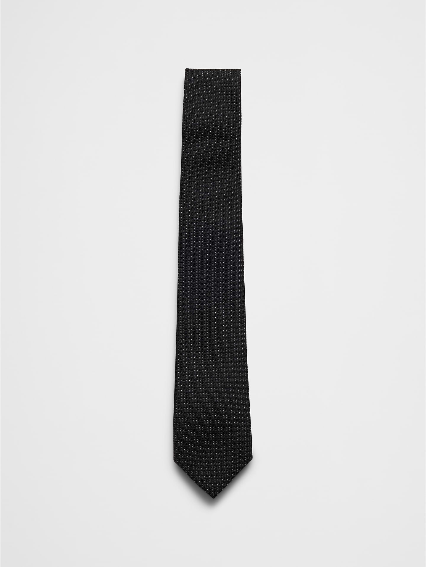 Image number 1 showing, Black Micro Pin Dot Grid Tie