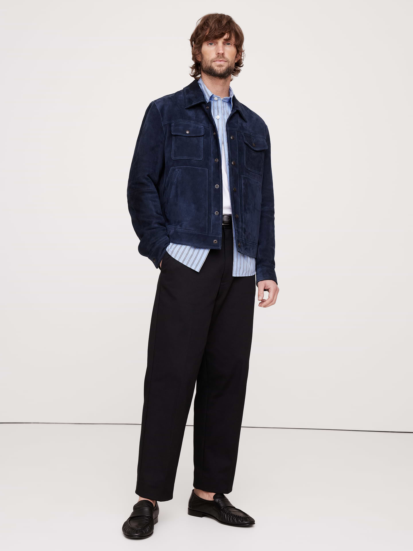 Image number 6 showing, Standard-Fit Washed Cotton Poplin Shirt