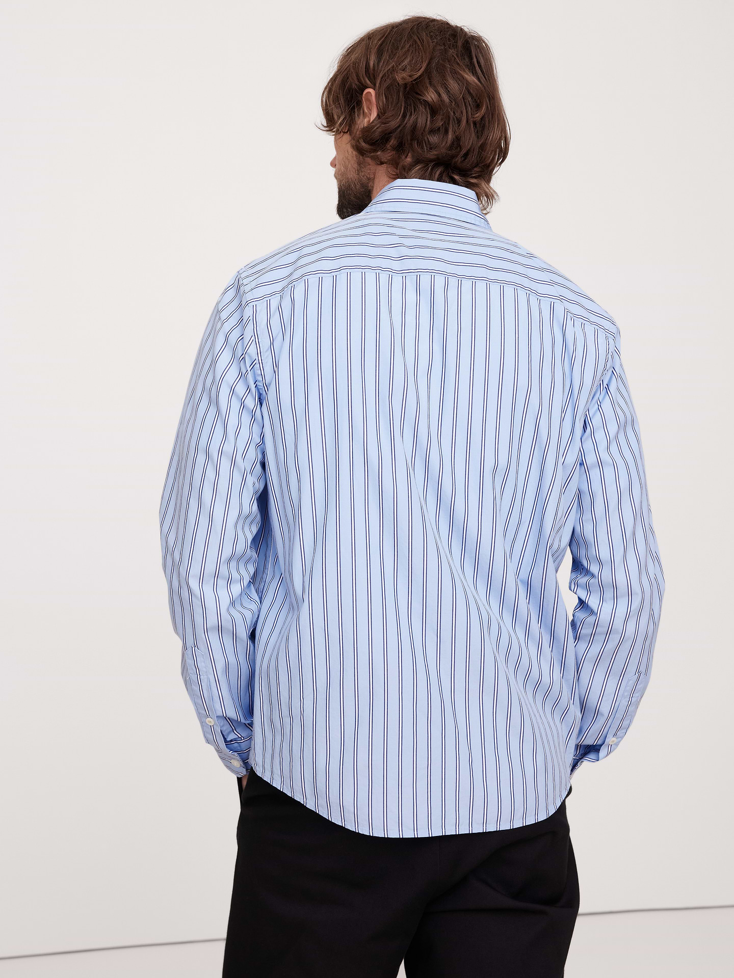 Image number 5 showing, Standard-Fit Washed Cotton Poplin Shirt
