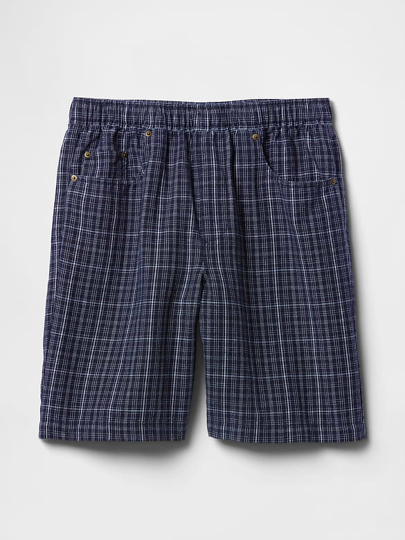 9" Linen-Cotton Easy Shorts