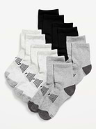 Image number 1 showing, Gender-Neutral Quarter Crew Go-Dry Socks 6-Pack for Kids