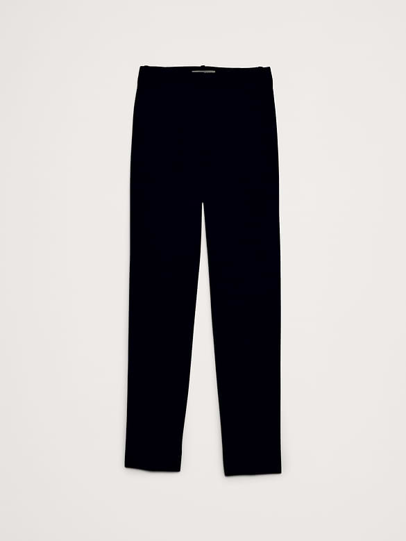 Ultra High-Rise Modern Slim Italian Lightweight Wool Ankle Pant