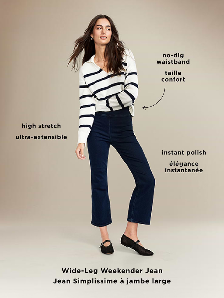 Image number 9 showing, High-Waisted Weekender Pull-On Crop Flare Jeans