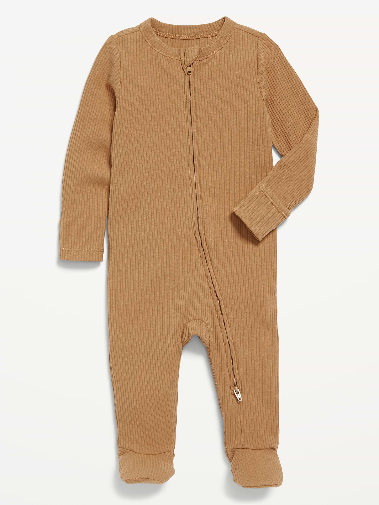 Image number 1 showing, Ribbed 2-Way-Zip Sleep & Play Footed One-Piece for Baby