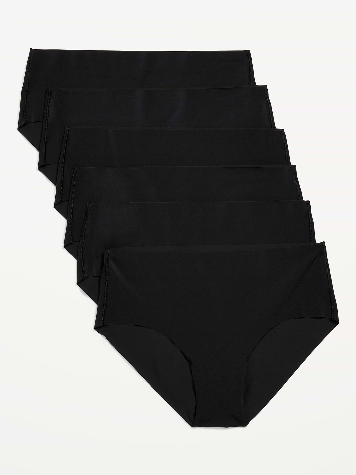 Image number 1 showing, Low-Rise No-Show Hipster Underwear 6-Pack