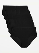Image number 1 showing, Low-Rise No-Show Hipster Underwear 6-Pack