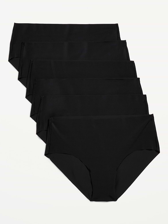 Low-Rise No-Show Hipster Underwear 6-Pack