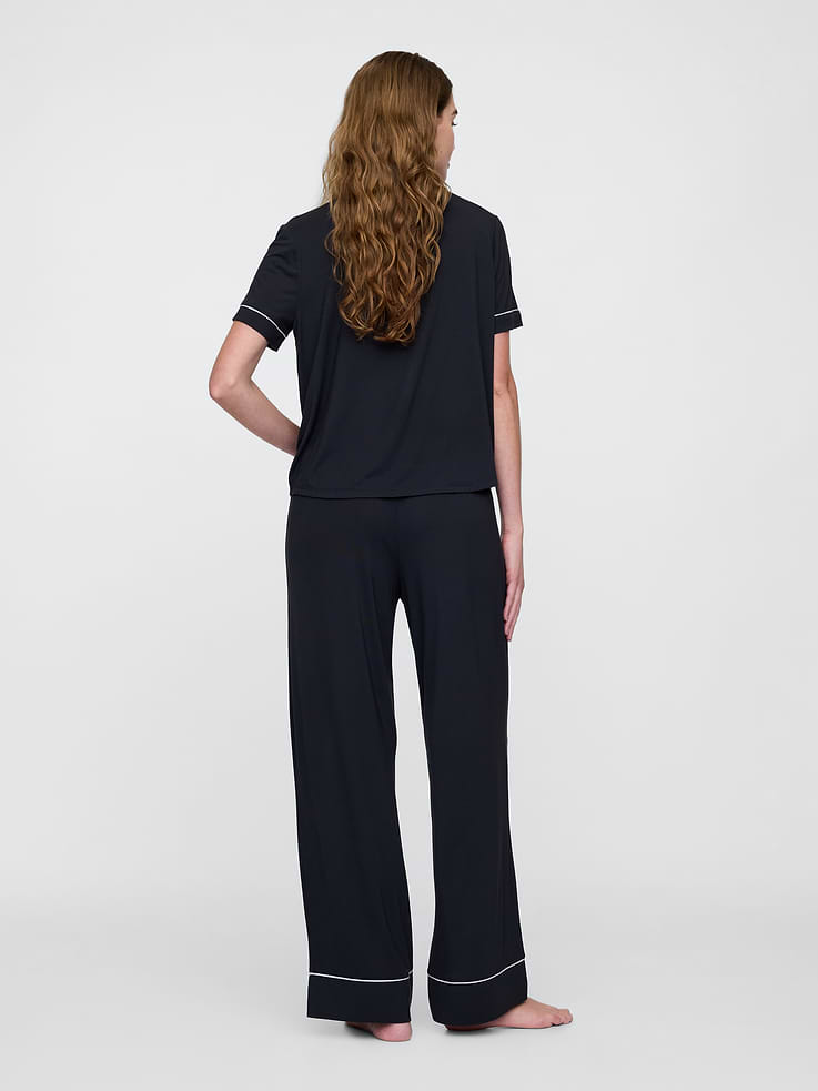 Image number 2 showing, Modal Wide-Leg PJ Pants