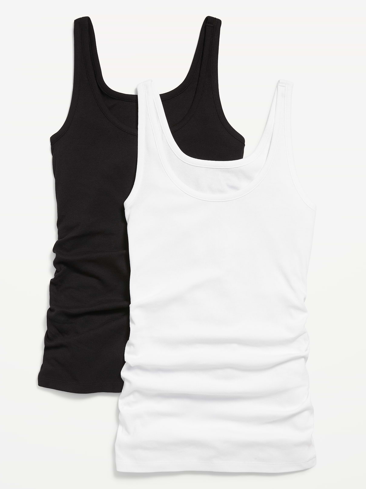 Image number 1 showing, Maternity First Layer Rib-Knit Tank Top 2-Pack