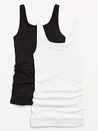 Image number 1 showing, Maternity First Layer Rib-Knit Tank Top 2-Pack