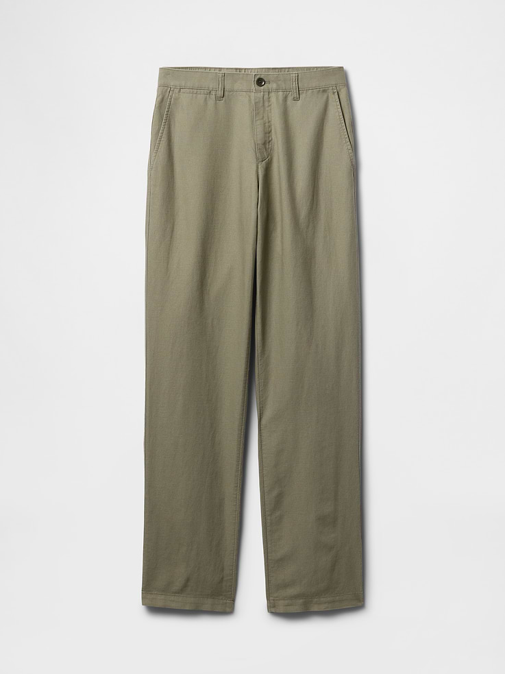 Image number 6 showing, Linen-Cotton Khakis