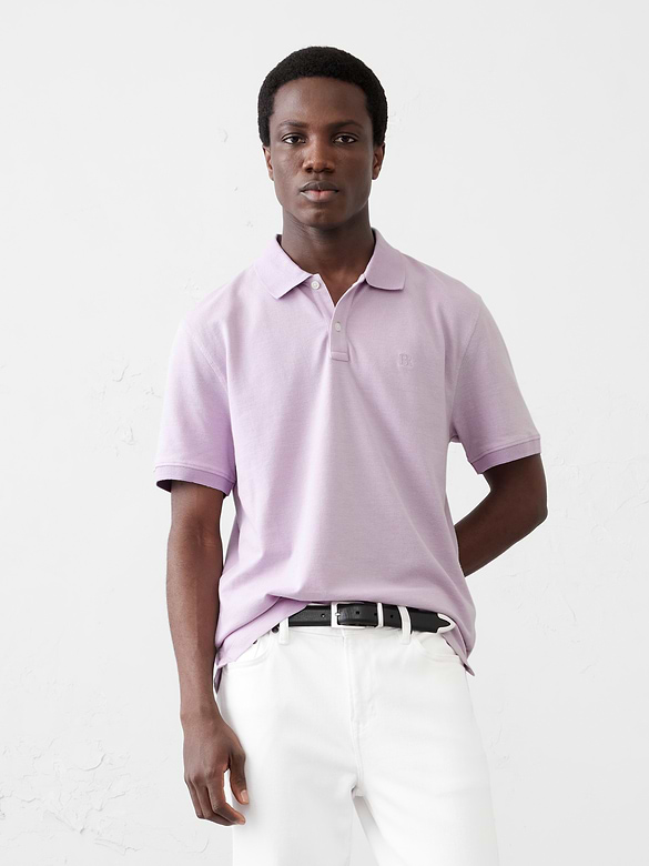 Standard-Fit Pique Polo