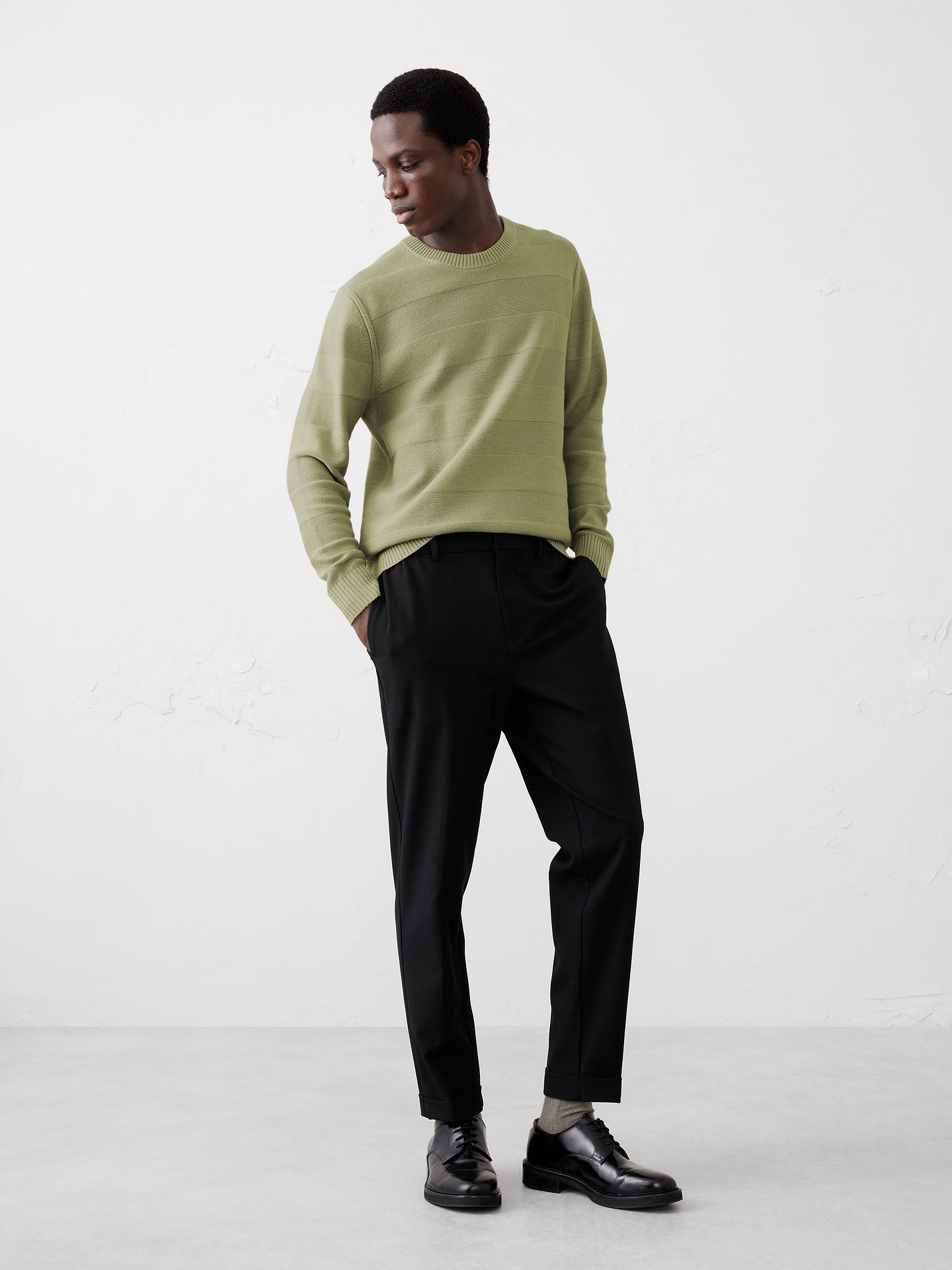 Image number 1 showing, Textured Striped Sweater