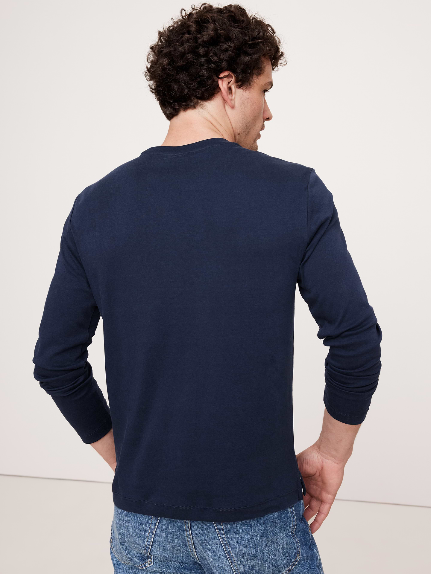 Image number 5 showing, Luxury-Touch Long-Sleeve T-Shirt