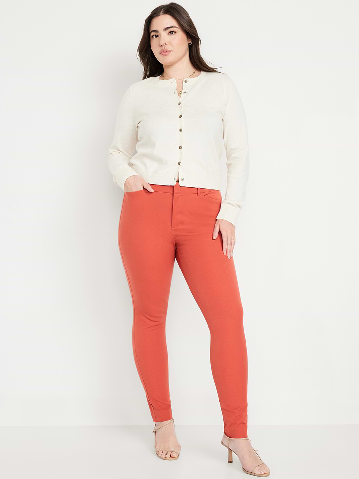 L'image numéro 4 présente Pantalon Pixie ajusté à taille haute