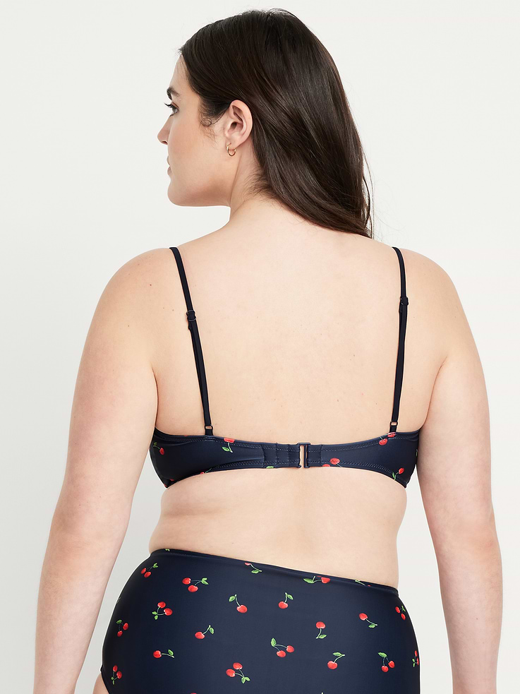 Image 6 of 9, Matte Ruched Bikini Swim Top