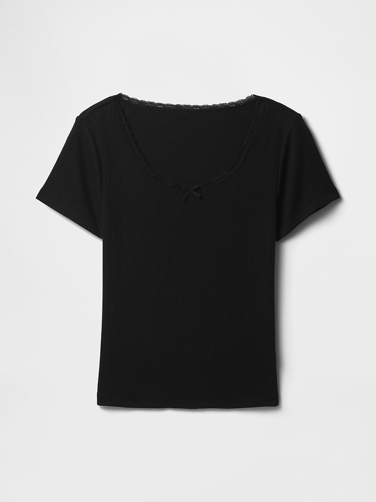 Image number 4 showing, Pointelle PJ Top